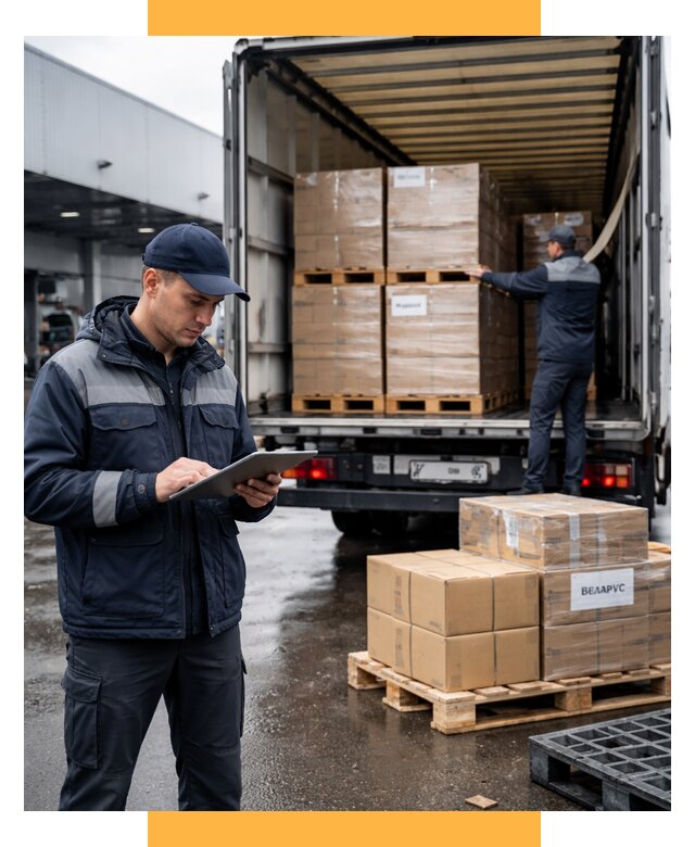 Доставка грузов из Беларуси от 15332 р. логистика СетСервис-Ксн