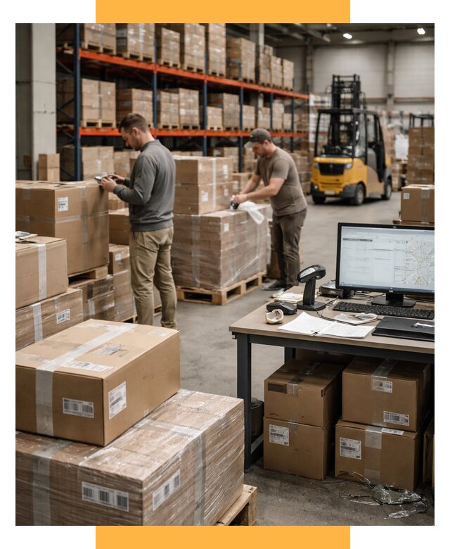 Склад консолидации в Европе от 6644 р., услуги СетСервис-Ксн